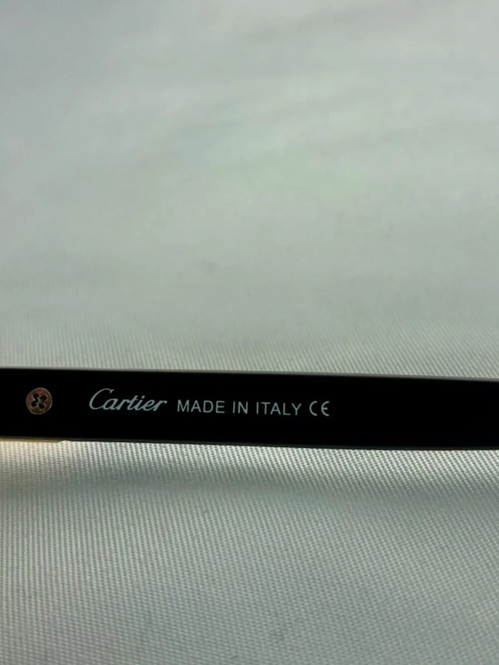 Cartier Santos Style Gold Aviator Sunglasses Gradient Lens Made in Italy